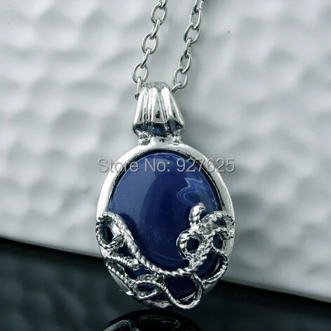 Free Shipping Vampire diaries katherine cate stone necklace natural anti-sun silvered opal #3039 P1