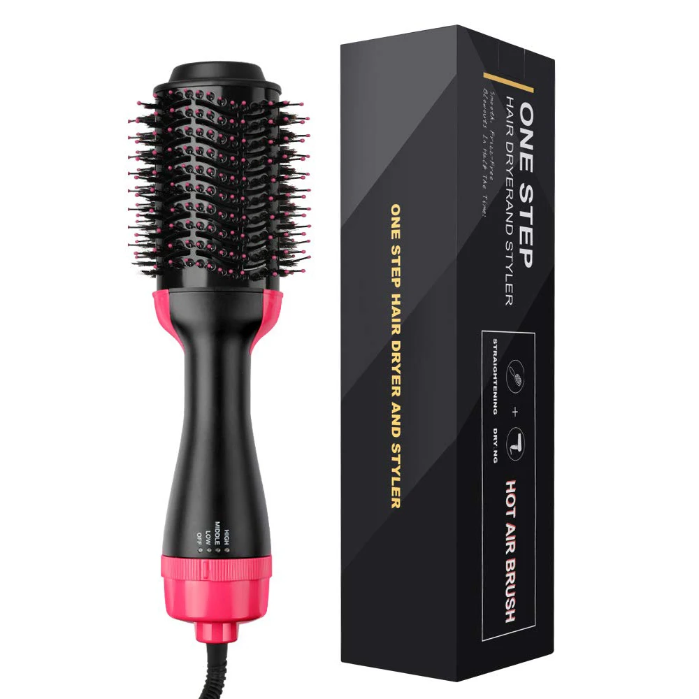 

One step hair dryer and styler 2-in-1 Hot Air Brush Curling Brush Dry Hair/Curly Hair/Direct Hot Air Comb Negative Ion Blower