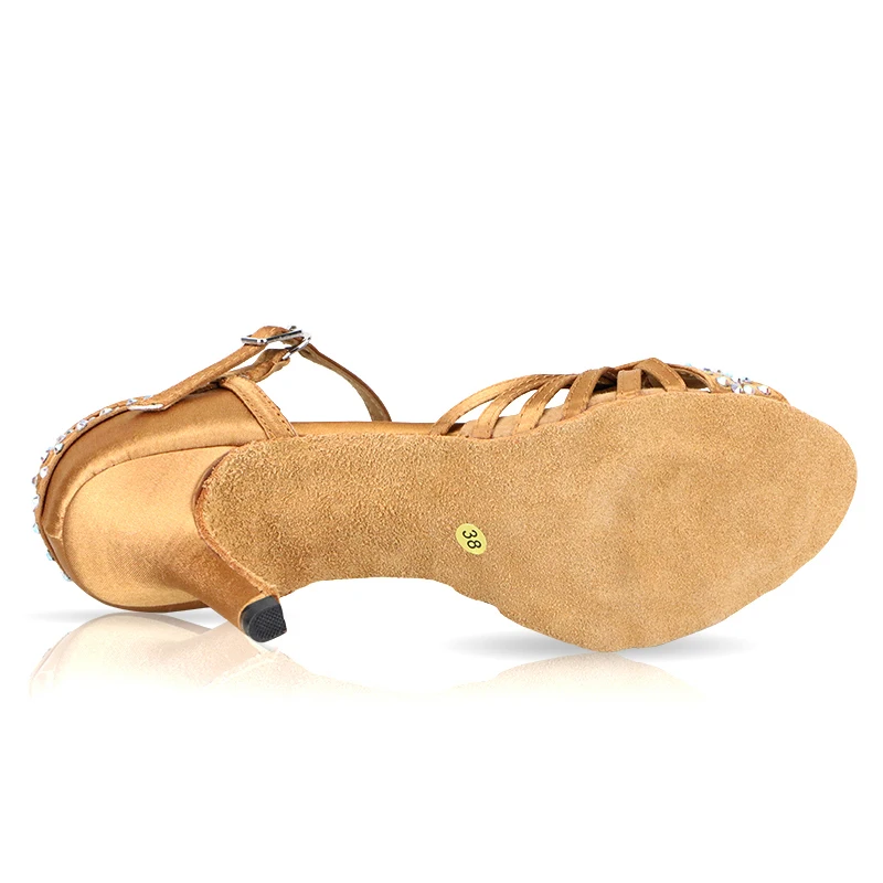-Latin-dance-shoes-Bronze-black-satin-diamond-New-arrival-soft-bottom-high-heeled-8-5cm (2)