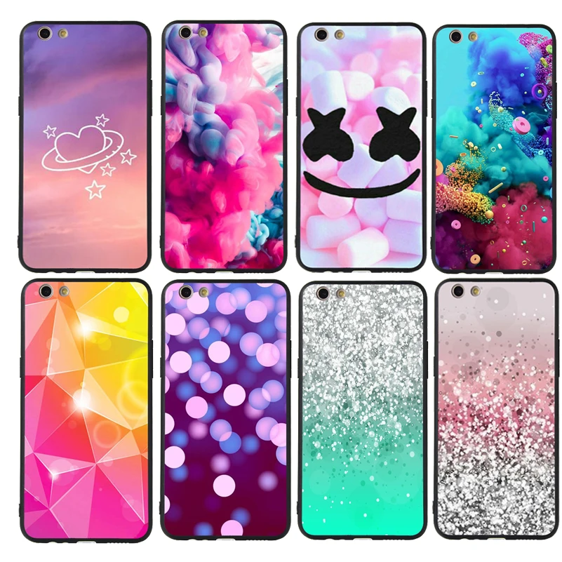 

Fashion Funda Phone Case For iPhone 6S 7 8 X Plus XS MAX XR For iPhone 7 Case iridescent Paiting Design Phone Cover