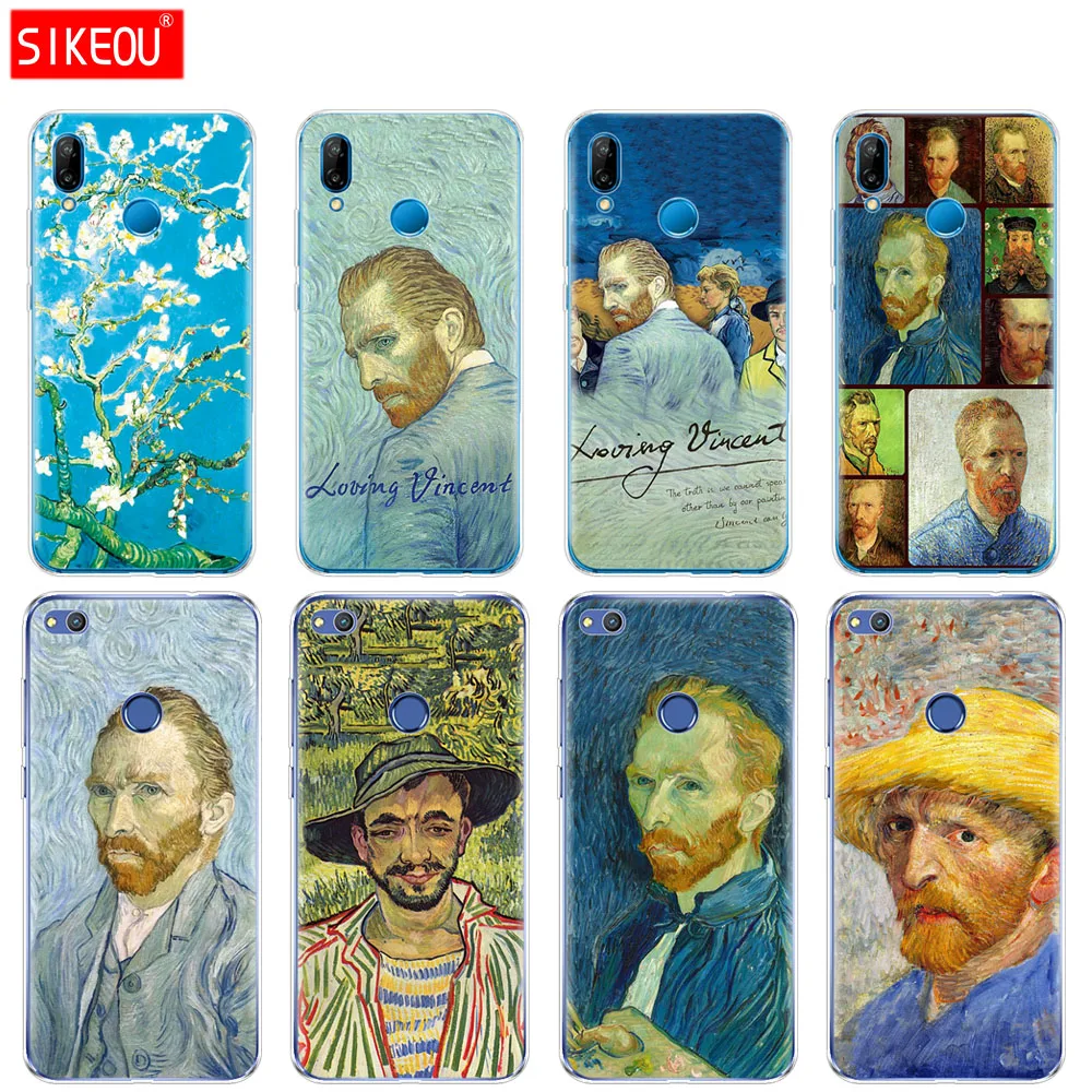Силиконовый чехол для телефона Huawei P20 P7 P8 P9 P10 Lite Plus Pro 2017 p smart 2018 Vincent Van gogh |