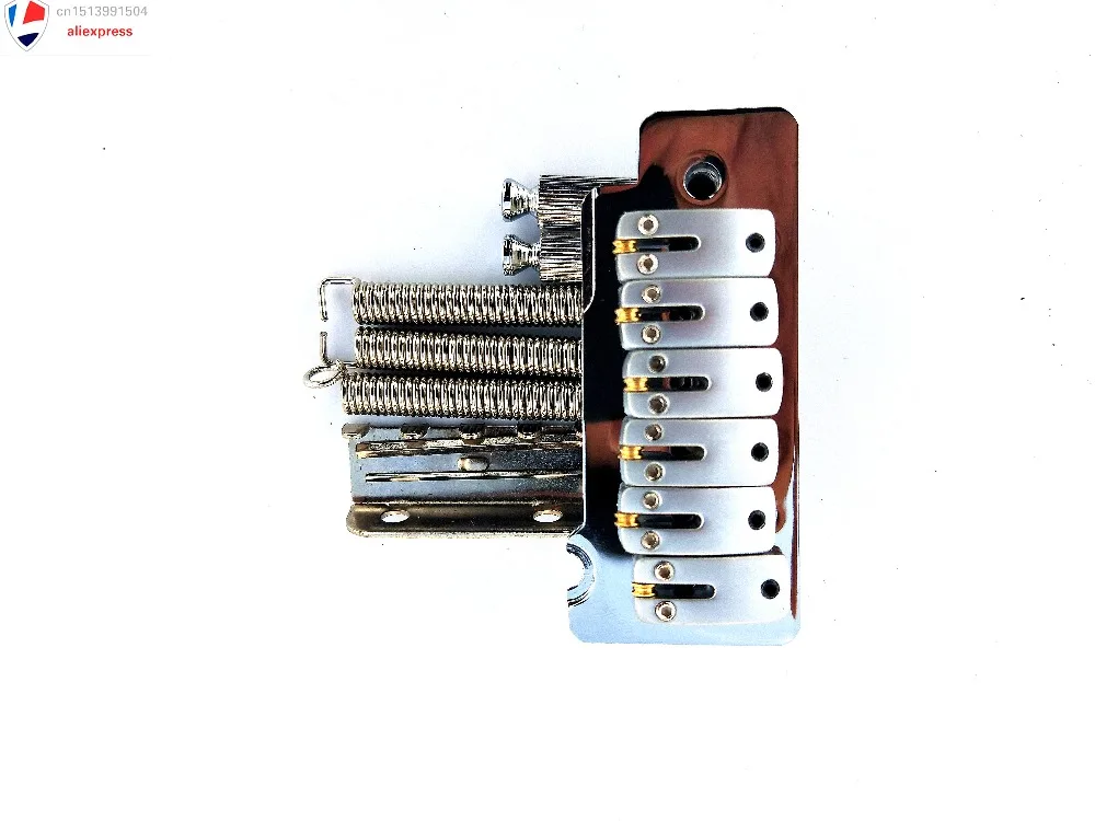 

New Double Tremolo Electric Guitar 6 String Guitar Bridge Tailpiece Roller Saddle Stainless Steel Saddles