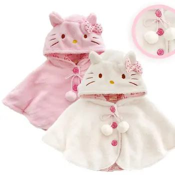 

Cartoon Cotton Clothes Newborns Girl Autumn Baby Jacket coat Warm Outerwear Infant Clothing cloak bow Toddler Coat Baby cape