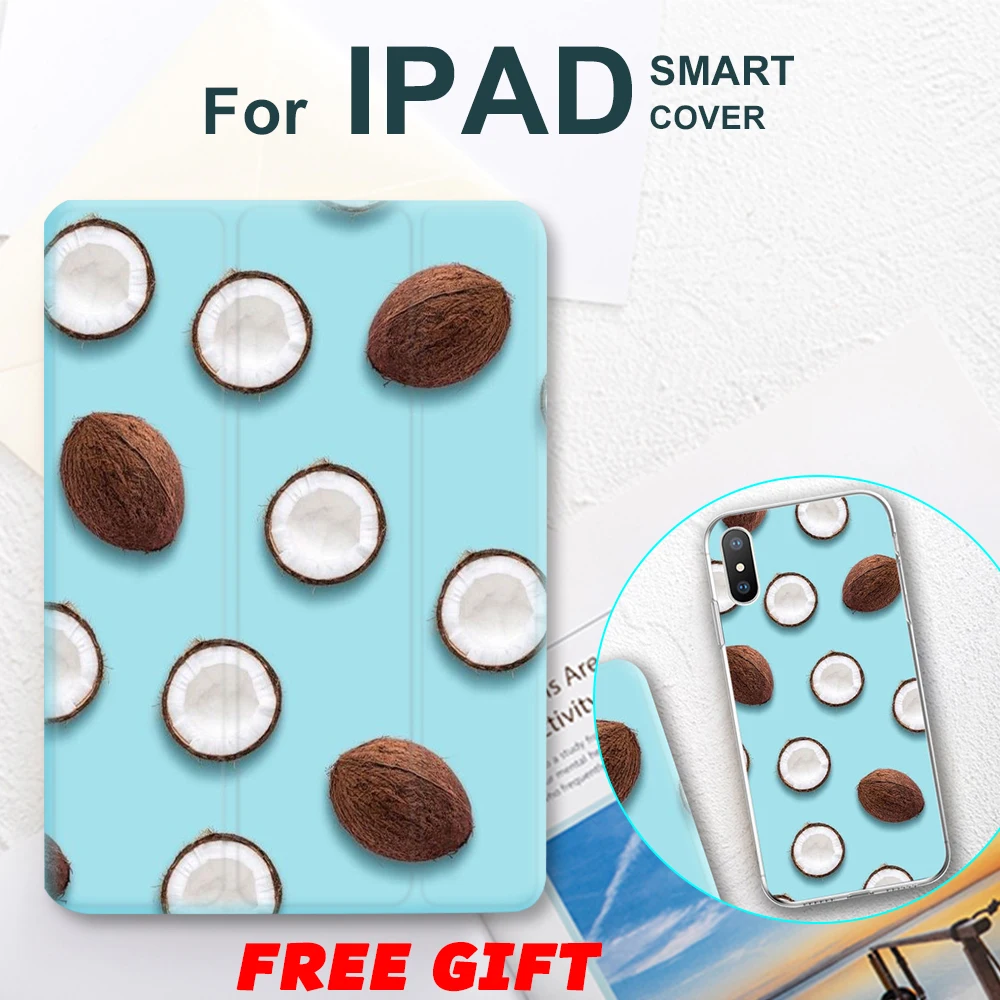 

Summer Fruit Magnet Flip Cover For iPad Pro 9.7 Air 3 10.5 11 Mini 1 2 3 4 5 2019 Tablet Case Soft Back for iPad 9.7 2017 2018