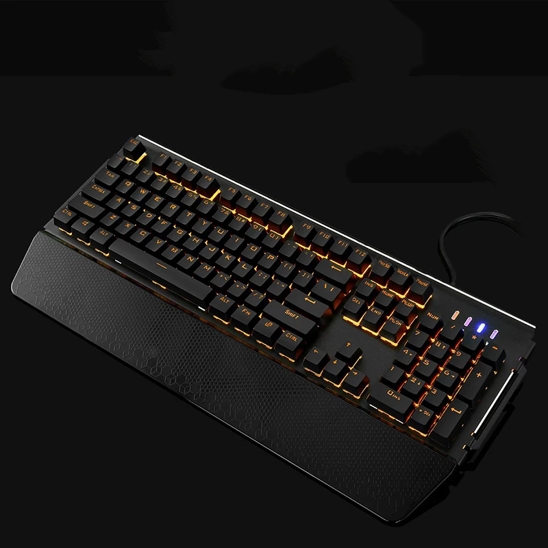 

Holding Mechanical Keyboard 104 Keys Red Blue Switch Wired Gaming Keyboard RGB Light Teclado Anti-Ghosting Keyboard