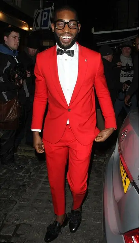 

Custom Made Red Groom Men Suits Slim Fit 2 Piece Suits Skinny Stylish Prom/Party Suits Wedding Suits For Men (Jacket+Pants)