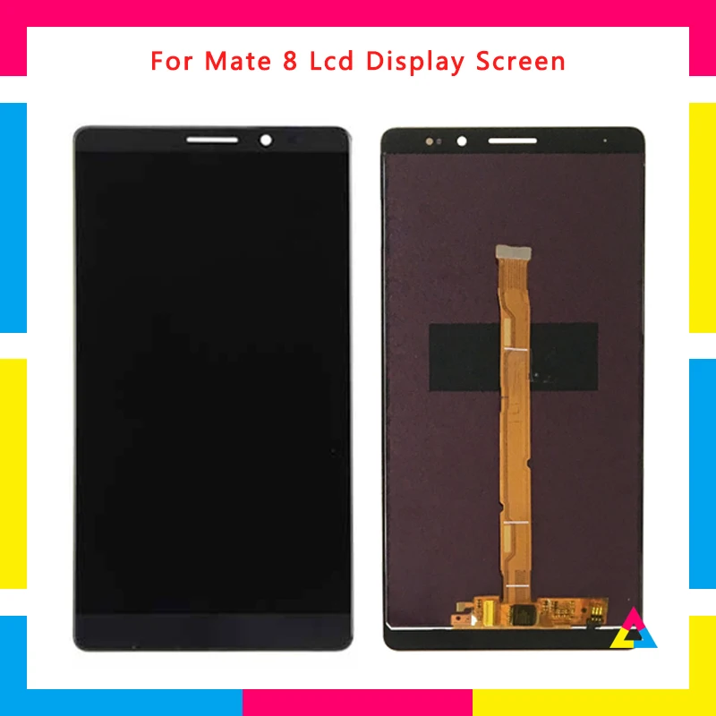 

5pcs/lot LCD Display Screen With Touch Screen Digitizer Assembly For Huawei Mate 8 Mate8 Black White Gold DHL