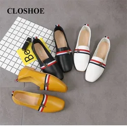 Closhoe Primavera Y Verano Nuevo Zapato de Una Sola Mujer de Fondo Plano Abeja Pequeña Solo Zapato de la Mujer Zapatos de Punta Cuadrada con Estudiantes Closhoe Primavera Y Verano Nuevo Zapato de Una Sola Mujer de Fondo Plano Abeja Pequeña Solo Zapato de la Mujer Zapatos de Punta Cuadrada con Estudiantes