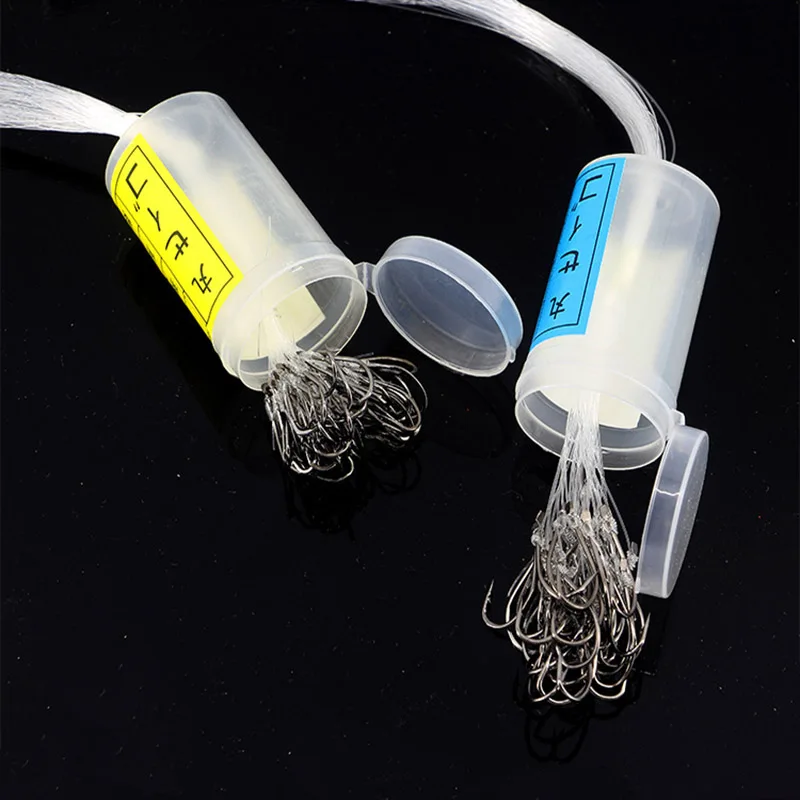 

HOT 50 pcs Roll Feeder Fishhook Carp Fly Tackle Peche Fish Worm Jig Lead Head Wire Line Tied Bait Carbon Steel Fishing Hook