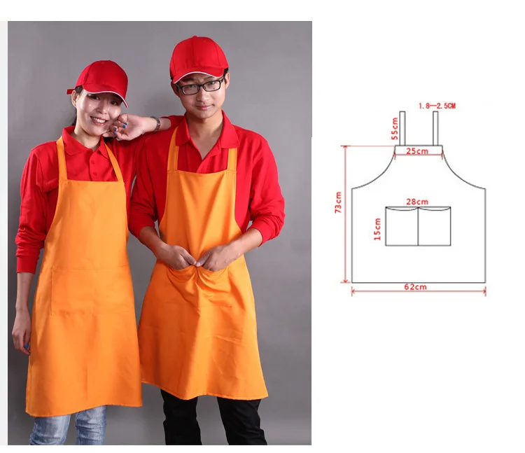 Реклама фартук рабочие фартуки Ресторан фартук официанта оснастки фартук с собственным логотипом printingng