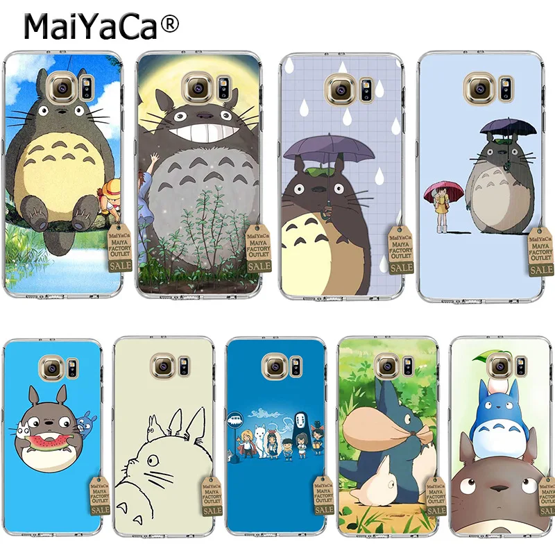 Роскошный разноцветный чехол для телефона MaiYaCa Ghibli My Neighbor Totoro аниме samsung galaxy s7 edge s6