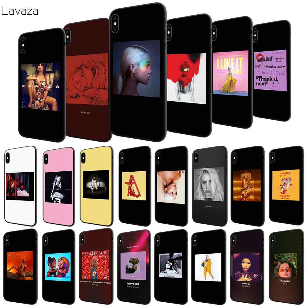 

Lavaza Billie Eilish Areana Grande Soft Case for Apple iPhone 6 6S 7 8 Plus 5 5S SE X XS MAX XR TPU Cover