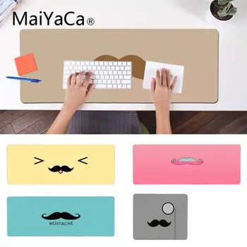 

MaiYaCa New Mustache Office Keyboard Gaming MousePads Anti-Slip Durable Silicone Computermats