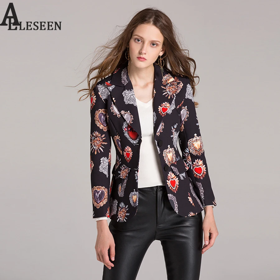 Fashion Career Formal Jackets Women 2017 Autumn Winter New Turn Down