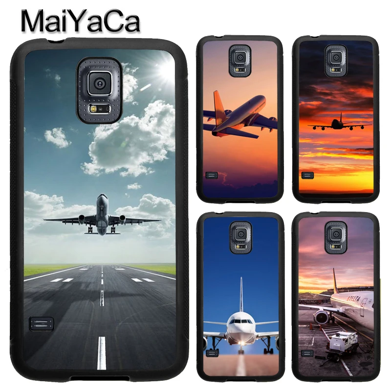 MaiYaCa Travel Aircraft Airplane Case for Samsung Galaxy S8 S9 S10 Plus