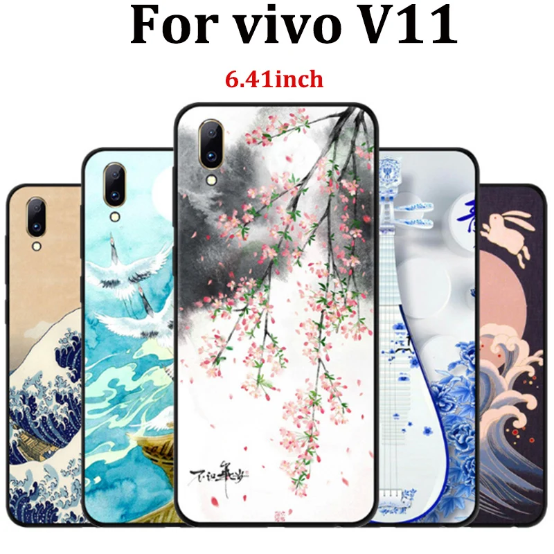 Чехол 6 41 дюйма для vivo V11 чехол в китайском старинном стиле мягкий V 11 v11 защитный