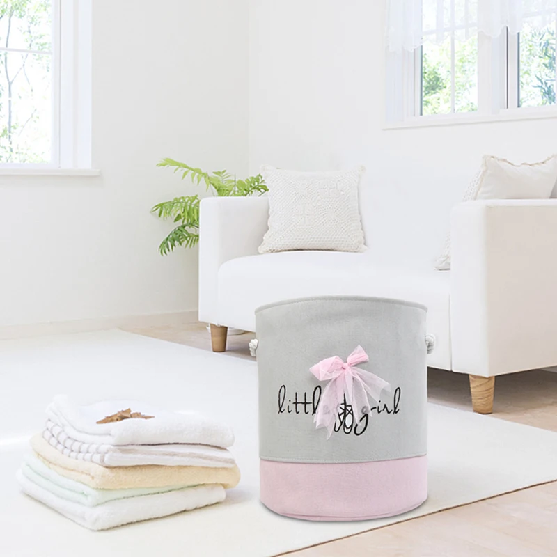 MICCK الغسيل سلة الحديثة المنزل أزياء القماش نزهة الطازجة جميل فتاة الملابس المنظم الحمام أشتات لعبة تخزين سلة