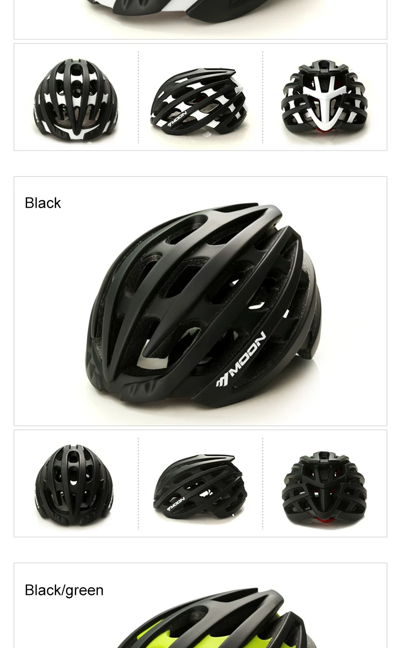 Шлем для велоспорта MOON, Интегрированный шлем для горного велосипеда, защитный шлем для езды на велосипеде для мужчин и женщин, открытый велосипедный шлем