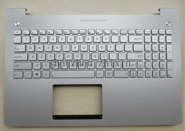 Free shipping New For Asus N550 N550JV N550JK Laptop keyboard UK keyboard Version Silver