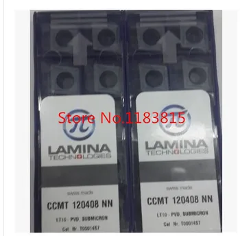 

Free shopping 10Pcs CCMT120408NN LT10 Lathe Cutting Insert Carbide Turning Tool Insert For steel and stainless steel