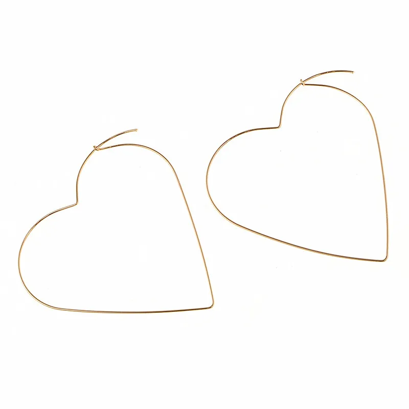 Новые большие треугольные серьги с подвеской, Преувеличенные геометрические массивные серьги для женщин, золотые серебряные модные ювелирные изделия, подарок на день рождения - Окраска металла: Gold