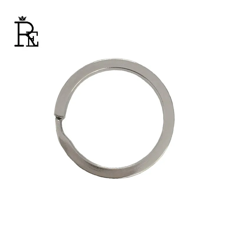 

Wholesale 100Pcs/lot 25mm 30mm 32mm Metal Key Holder Split Rings Unisex Keyring DIY Keychain Accessories