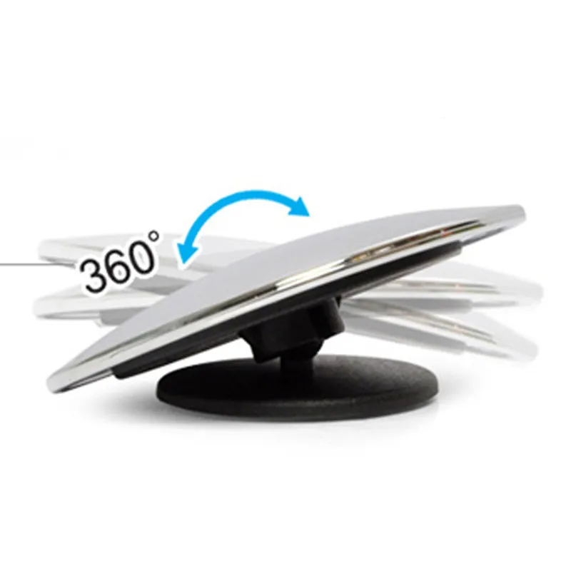 2Pcs/Lot New 360 Degree Car Mirror Wide Angle Round Convex Blind Spot Mirror for Parking Rear View Rain Shade FreeShip