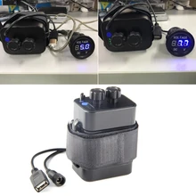 Водостойкий 18650 велосипедный фонарь Аккумулятор Чехол USB 5.V + DC В 8,4 V выход внешний аккумулятор power Bank для мобильного телефона