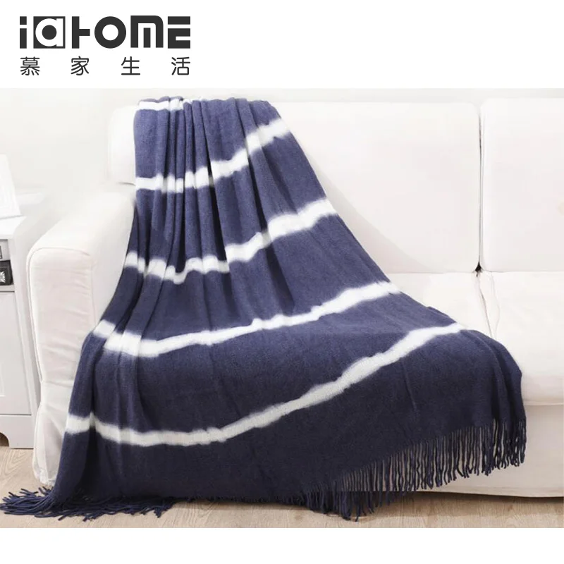 Free shipping dye blankets with multifunction ,plaids with shoulder cape use,three colors ,i