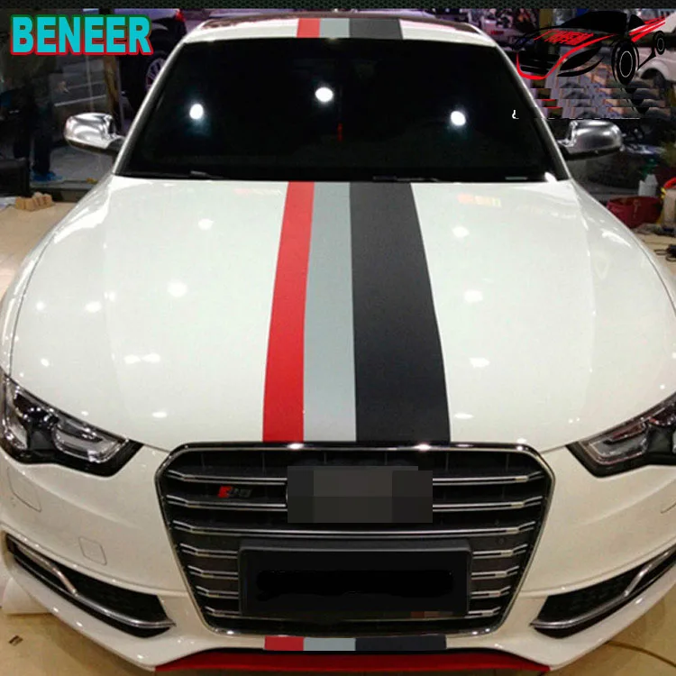 Стикер кузова автомобиля 150 см 3 цвета для audi SLINE A1 A2 A4 A5 A3 A6 A8 A7 B6 B8 Q3 Q5 Q7 TT RS|Наклейки