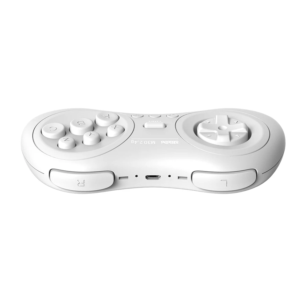 8bitdo M30 2,4G Беспроводной Геймпад+ 2,4G приемник для sega Genesis и sega игры sega Mega Drive встроенный Перезаряжаемые Батарея черный/белый