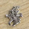 Blucome Vintage Turkish Brooches Flower Bowknot Brooch For Women Scarf Simulated Opals Antique Silver Color Hijab Pin Bijuterias ► Photo 3/3