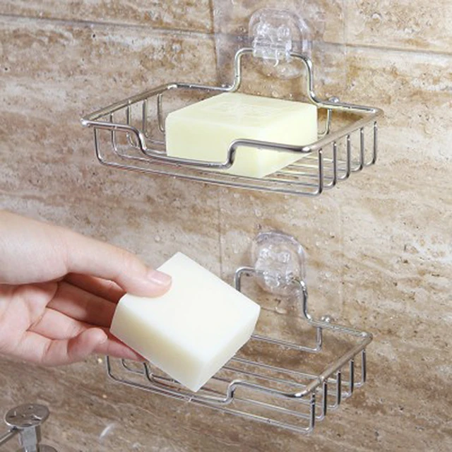 Online Stainless Steel Non Rust Bathroom Accessories Shower Stainless Steel Non Rust Bathroom Accessories Shower Soap Rack Dish Holder Wall Mounted Stand Storage Tray Suction