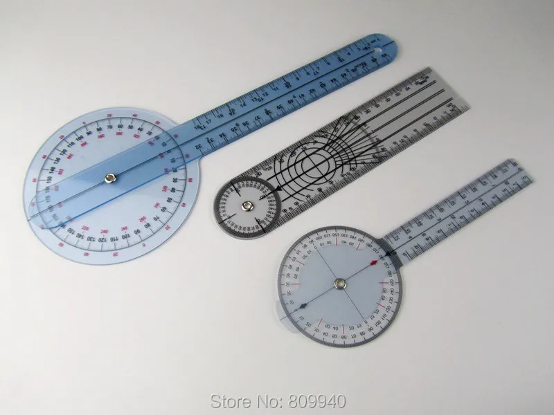 Престиж медицинской Транспортир Гониометр пластиковая линейка 3 предмета Комплект~ 1" 8" и " спинной