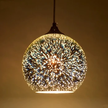 Nordic Loft 3D Glass Etching Lampshade Pendant Lamp Creative Single Head LED Pendant Light For Restaurant Bar Hotel Office Cafe hall creative pendant lamps za light the restaurant in front of the hotel pendant lights cafe bar small aisle entrance