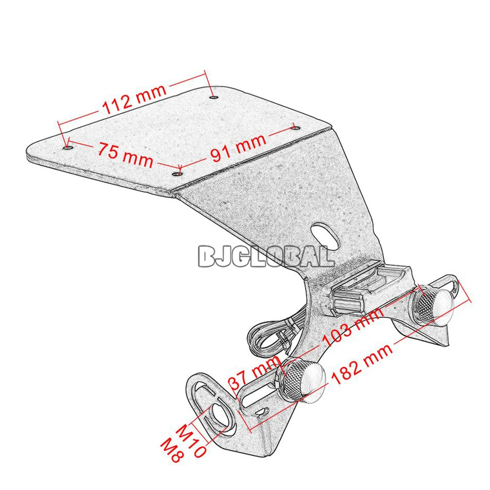 Новые аксессуары для Yamaha YZF R3 R25 MT-03 MT 03 MT03 номерной знак держатель пластина Кронштейн ХВОСТ Tidy Fender Eliminator