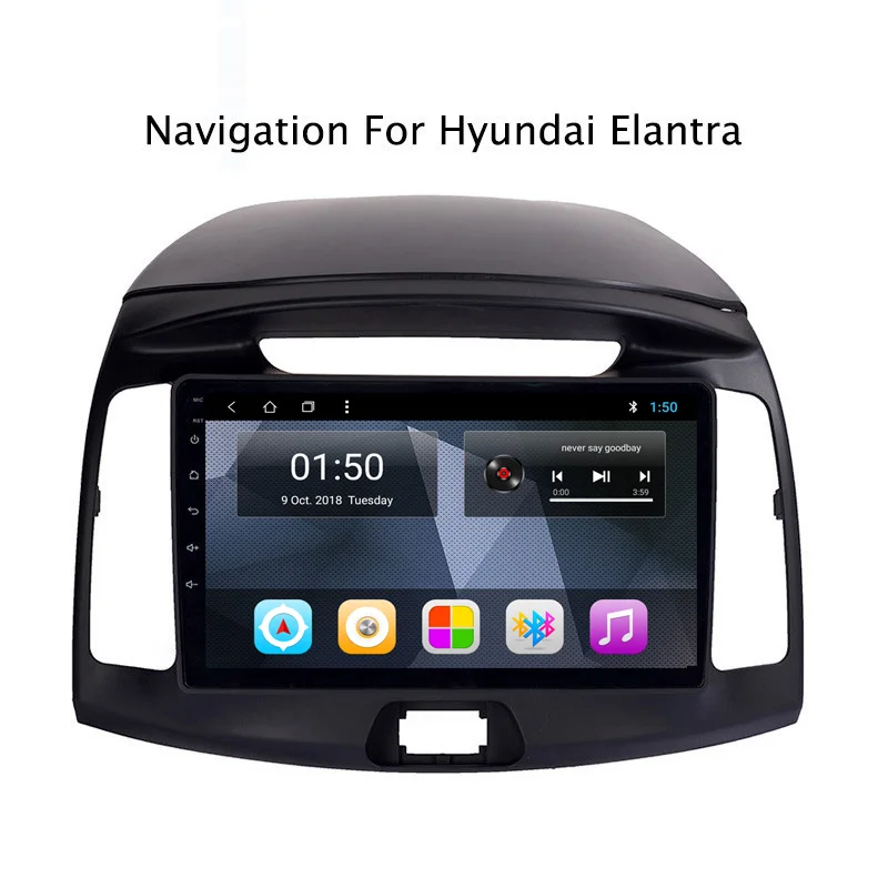 Discount NAVITOPIA 9inch 2G RAM 32G ROM Android 8.1 Car DVD Multimedia GPS Navigation for Hyundai Elantra 2011 2012 2013 2014 2015 2016 0