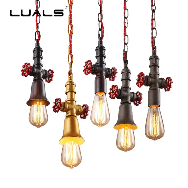 Loft lampy wiszące w stylu retro 1 lampa stylu industrialnym lampa wisząca rura żeliwna lampa restauracja w stylu Art Deco żarówka edisona oprawa oświetleniowa Loft lampy wiszące w stylu retro 1 lampa stylu industrialnym lampa wisząca rura żeliwna lampa restauracja w stylu Art Deco żarówka edisona oprawa oświetleniowa