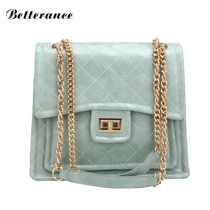 

British Fashion Simple Small Square Bag Women's Designer Handbag 2019 High-quality PU Leather Chain Mobile Phone Shoulder bags