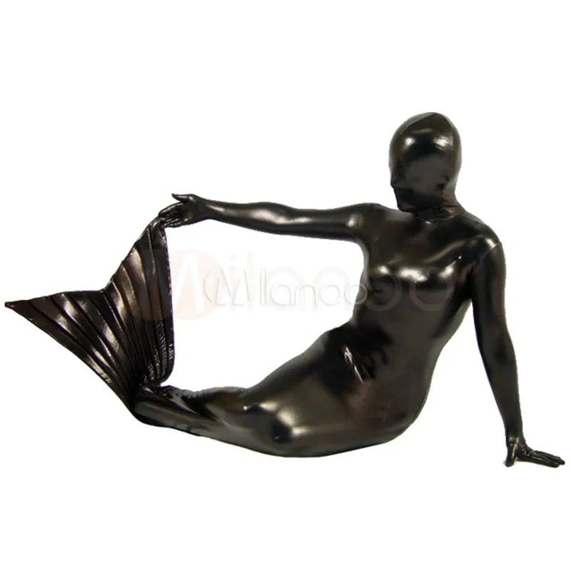 

High Quality Adult Womens Sexy Shiny Metallic Mermaid Halloween Fairy Tale Cosplay Costumes Female Lycra Zentai Costume Bodysuit