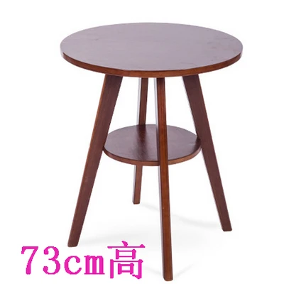 European simple bar table solid wood small bar table tea table coffee table small household round bar table