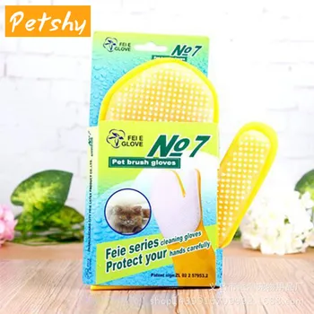 

Petshy Pet Dog Cat Bath Massage Gloves Rubber Pet Animal Hair Fur Relax Removal Grooming Cleaning Bath Brush Comb Glove