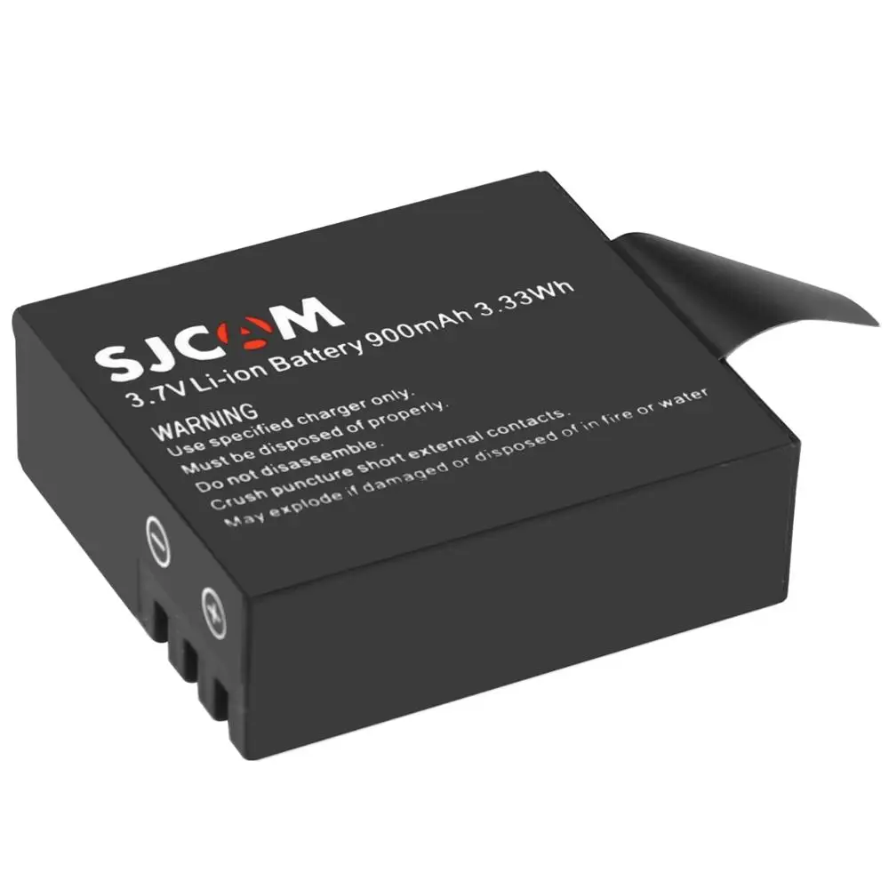 2 pces substituição 900mah sjcam sj4000 bateria