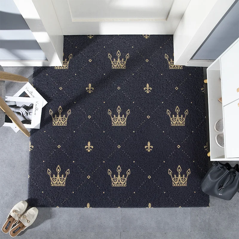 

Simanfei Door Mat Fashion Nordic Durable Household Mat Anti-slip PVC Wire Ring Rectangle Carpet Can Be Cut Hot Sale Door Mat