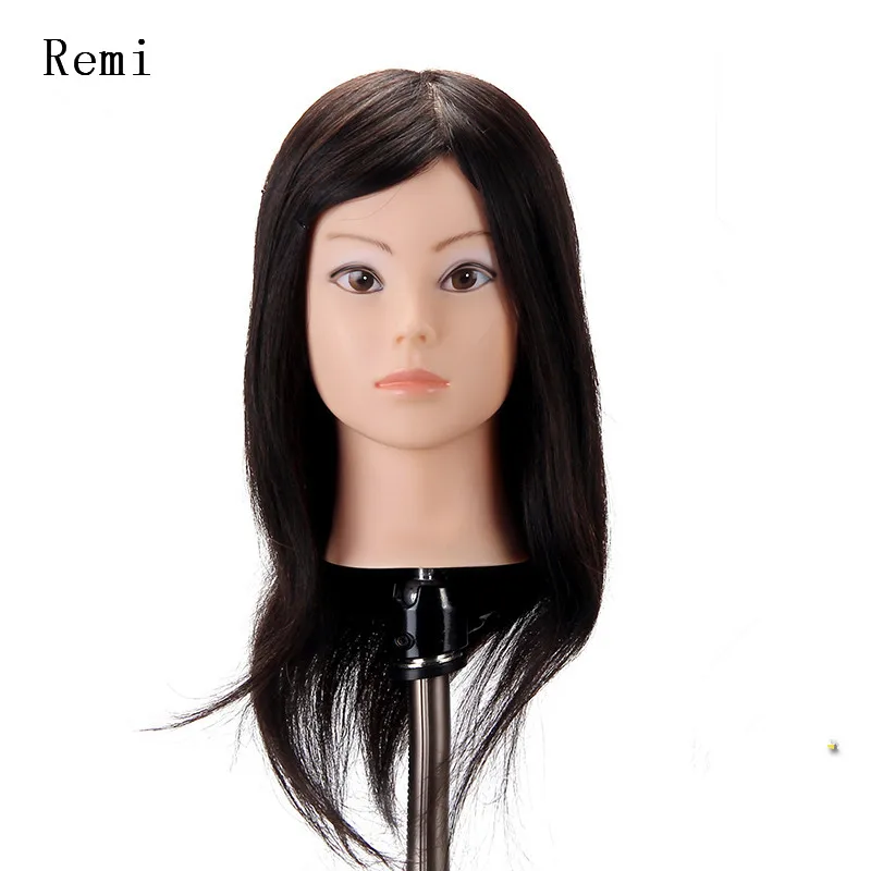 18" best 100 Human Hair Mannequin Head Hairdressing Practice can be