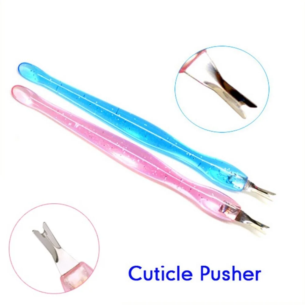 

12Pcs Nail Cuticle Pusher Dead Skin Removal Fork Trimmer Cuticle Remover Trimmer Manicure Pedicure Tools Nail Art Accessory