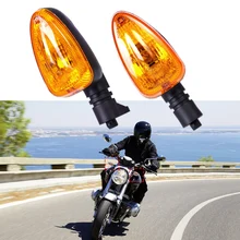 Motorcycle 1 Pair Yellow Turn Signal Indicator Light Lamp Fit for BMW F650GS F800S F800ST R1200R