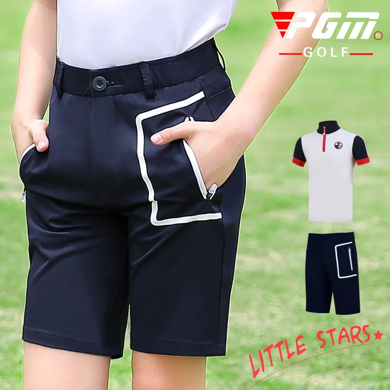 PGM/Летняя одежда; дышащие детские шорты; шорты в полоску с принтом для мальчиков; одежда для гольфа; Спортивные Повседневные спортивные штаны; быстросохнущие
