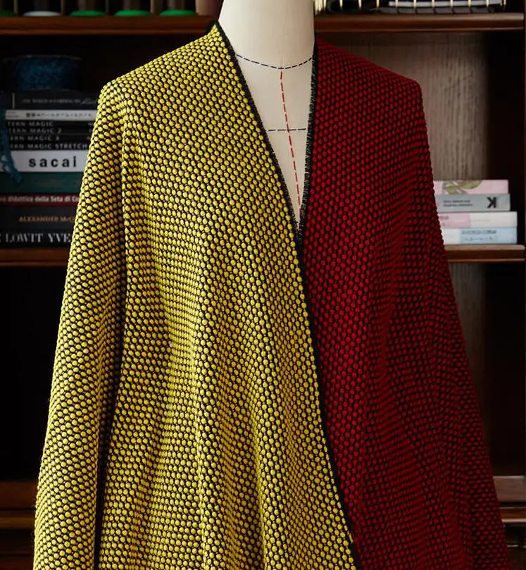 

Candy-colored woven silk wool polyester fabric/ woolen tweed tecido telas christmas tulle dress african patchwork fabric A176