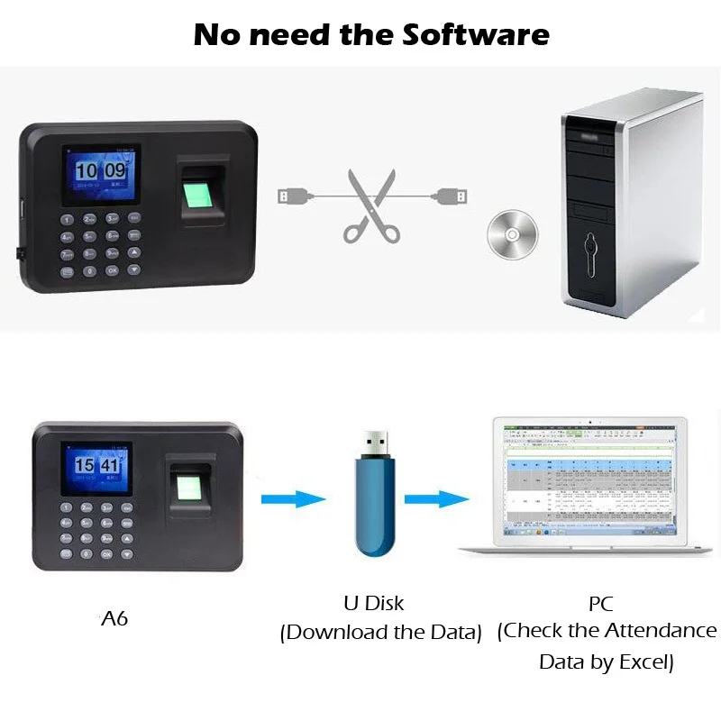 RAYKUBE-TFT-Fingerprint-Time-Attendance-Clock-Recorder-Employee-Digital-Office-Time-Attendance-Machine-R-FA6